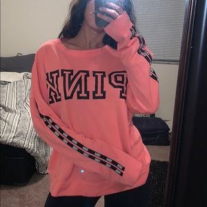 Pink VS crew neck